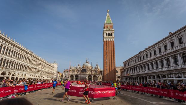 Runners at St Mark's Square, Venice