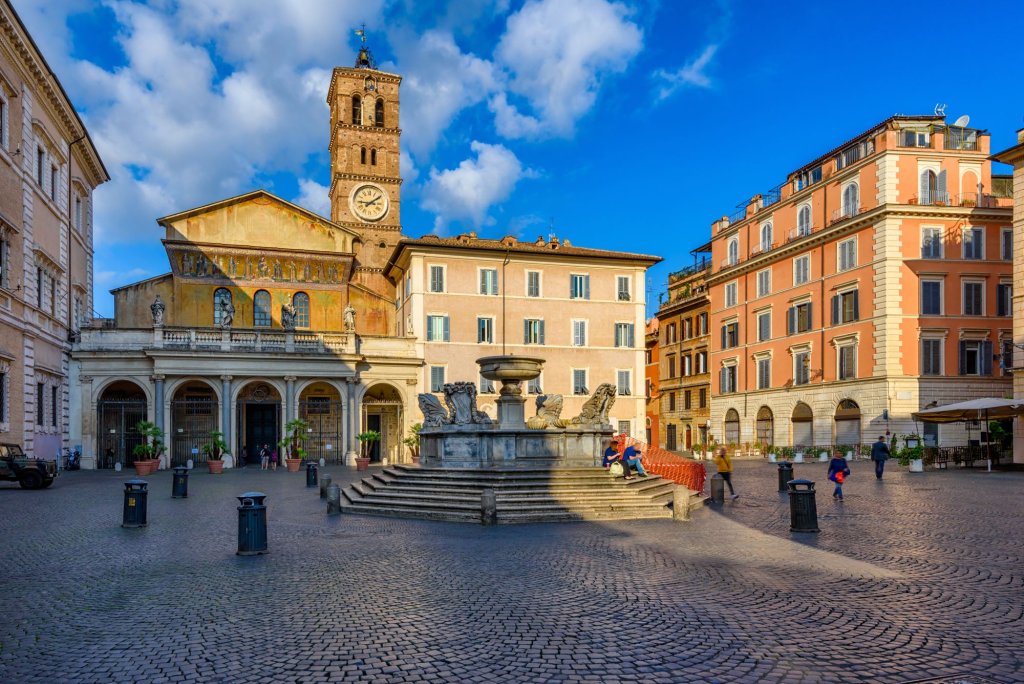 View of Basilia di Santa Maria in Rome.