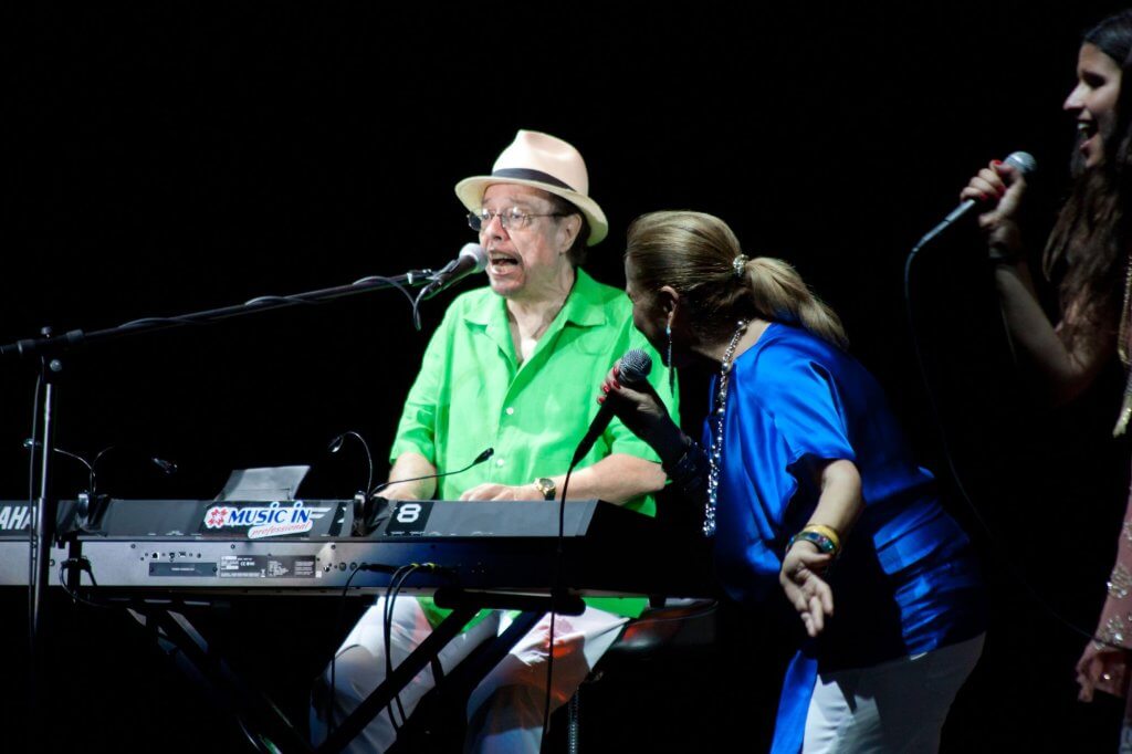 Sergio Mendes Gracinha Leporace and Rozzi Crane perform on main stage at Umbria Jazz Festival - July 14, 2011 in Perugia, Italy