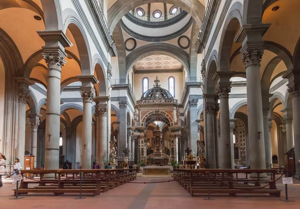 Interior of The church of Orsanmichele