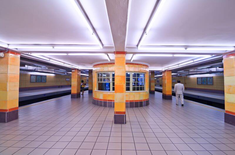 Underground station in Athens, Greece