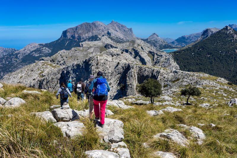 Hiking on Mallorca with a view