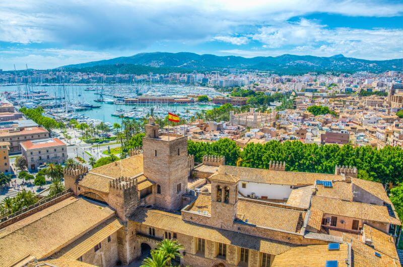 Palma de Mallorca aerial view