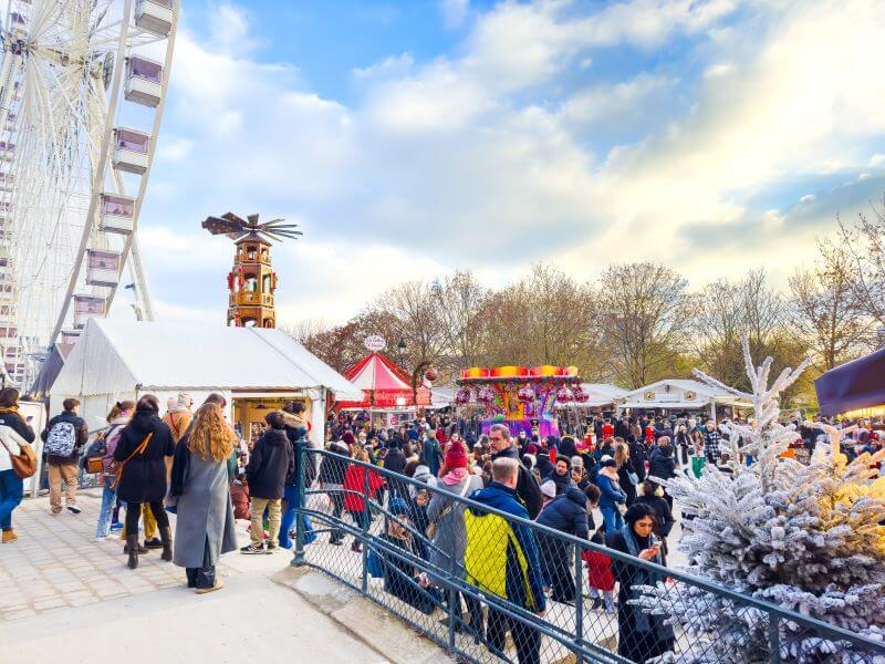 People at the Christmas Market