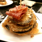 Fried honey aubergine